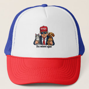 Je hebt weer gemist Red de huisdieren Trump Verkie Trucker Pet