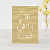 Je hebt zand in je vagina kaart (Gele Bloem)