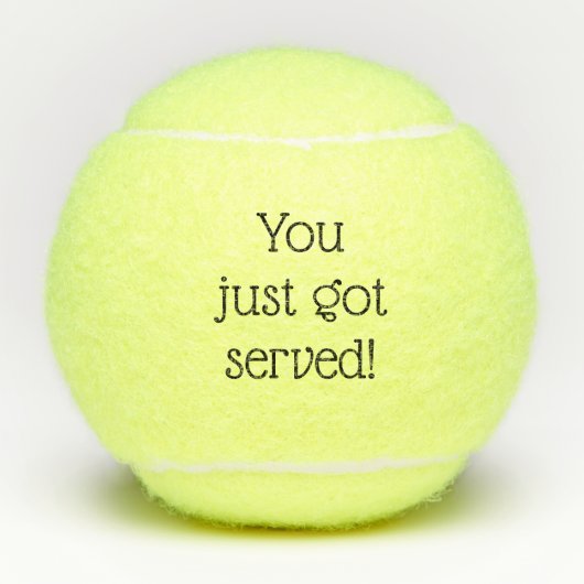 Je hebt zojuist een grappige aangepaste Humor gese Tennisballen (Voorkant)