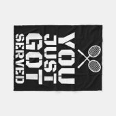 Je hebt zojuist Quote Shuttle Gift Badminton opged Fleece Deken (Voorkant (Horizontaal))