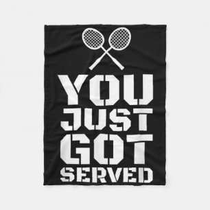 Je hebt zojuist Quote Shuttle Gift Badminton opged Fleece Deken