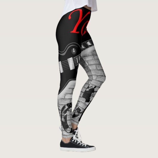 je hebt zwarte rode leggings (Rechts)