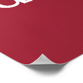 Je heerlijke dag Proverb Inspiratie Rood Poster (Hoek)