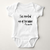 je herinnert me aan de baby  romper (Voorkant)