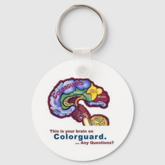 Je Hersenen Op Colorguard Sleutelhanger (Voorkant)