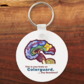 Je Hersenen Op Colorguard Sleutelhanger (Voorkant)
