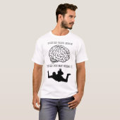 Je Hersenen Tijdens Skydiven Grappig T-shirt (Voorkant volledig)