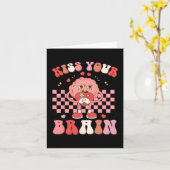 Je hersenen Valentijnse Test Dag Teacher Squad Ki Kaart (Gele Bloem)