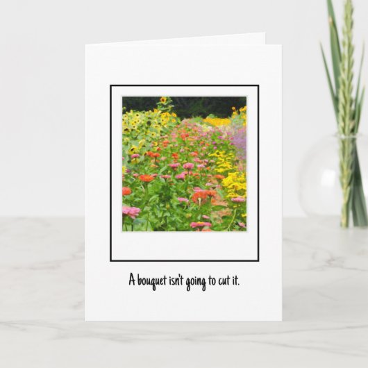 Je het hele gevoel geven goed Wenskaart Bedankkaart (Voorkant)