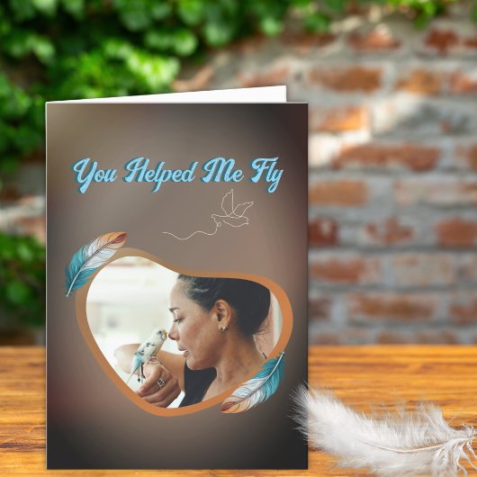 Je hielp me vliegen Schattige huisdier Moederdag Feestdagen Kaart