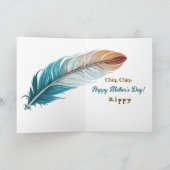 Je hielp me vliegen Schattige huisdier Moederdag Feestdagen Kaart (Binnen)