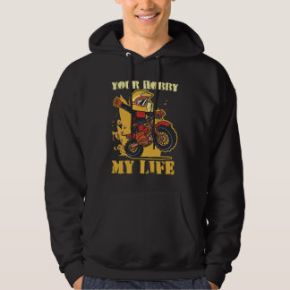 Je hobby mijn leven Enduro Motocross Hoodie