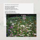 JE HOEFT DE NATUUR VAN HET LEVEN NIET TE BEGRIJPEN BRIEFKAART (Voorkant / Achterkant)