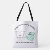 Je hoeft geen grote Canvas tas te laten vallen (Voorkant)