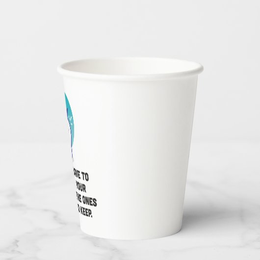 Je hoeft niet al je tanden te penselen papieren bekers (Achterkant)