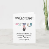 Je hoeft niet gek te zijn om hier te werken Kaart (Voorkant)