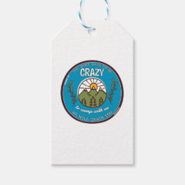 Je hoeft niet gek te zijn om met ons mee te gaan cadeaulabel