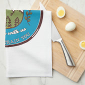 Je hoeft niet gek te zijn om met ons mee te gaan theedoek (Quarter Fold)