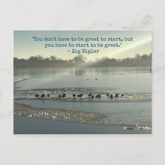 Je hoeft niet geweldig te zijn briefkaart (Voorkant)