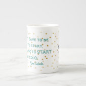 Je hoeft niet goed te zijn, de mok van de houtturn (Voorkant)