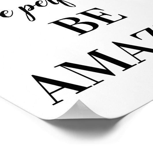 Je hoeft niet perfect te zijn om geweldig te zijn poster (Hoek)