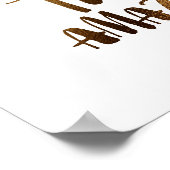 Je hoeft niet perfect te zijn om geweldig te zijn poster (Hoek)