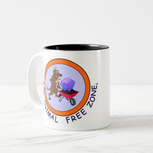 Je hoeft niet te experimenteren met... tweekleurige koffiemok (Voorkant links)