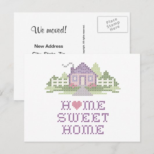 Je Home Sweet Home Briefkaart aanpassen (Voorkant / Achterkant)