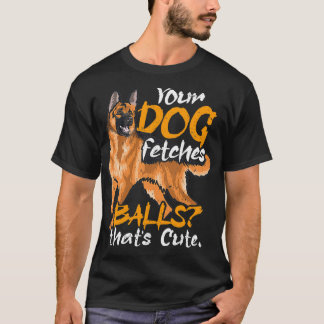 Je hond fetsen zet politie dog wetshandhaving t-shirt