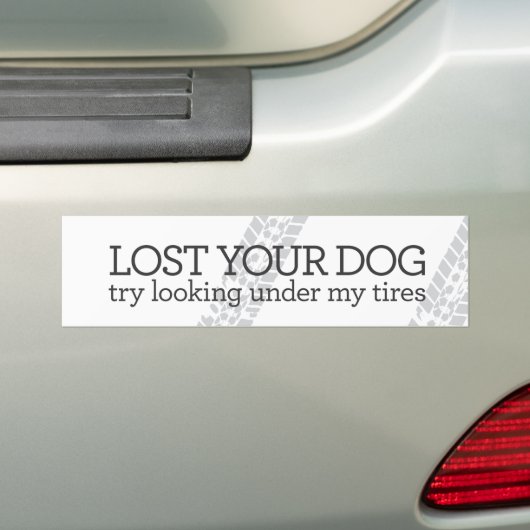 Je hond kwijt bumpersticker (Op auto)