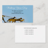 Je hond uitlaten visitekaartje (Voorkant / Achterkant)