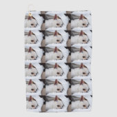 Je hond van een huisdier, aangepast foto chihuahua golfhanddoek (Voorkant)