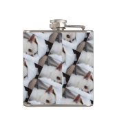 Je hond van een huisdier, aangepast foto chihuahua heupfles (Achterkant)