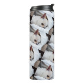 Je hond van een huisdier, aangepast foto chihuahua thermosbeker (Gedraaid links)