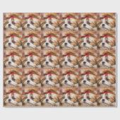 Je hond van een huisdier, aangepast fotopatroon cadeaupapier (Vlak)