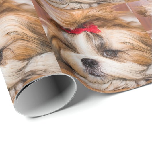 Je hond van een huisdier, aangepast fotopatroon cadeaupapier (Rol Hoek)