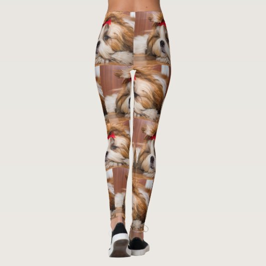 Je hond van een huisdier, aangepast fotopatroon leggings (Achterkant)