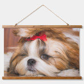 Je hond van een huisdier, aangepaste fotokunst hangend wandkleed (Voorkant)