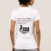 Je hond weet het niet. t-shirt (Achterkant)