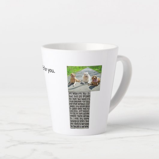 Je honden wensen je een late Mok (Rechterhoek)