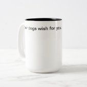 Je honden wensen je Mok (Voorkant links)