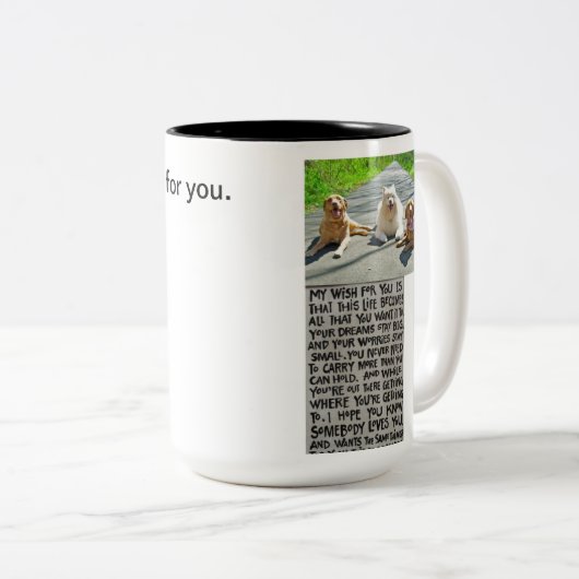 Je honden wensen je Mok (Voorkant rechts)