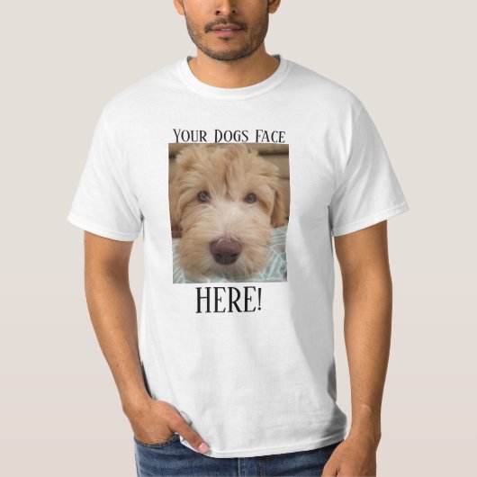 Je honden zien hier een wit T-shirt (Voorkant)