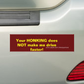 Je HONKJE Bumpersticker (Op auto)