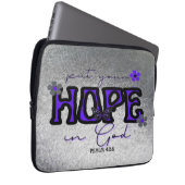 Je hoop in goddelijk metallisch Hoesje van de lapt Laptop Sleeve (Voorkant Rechts)