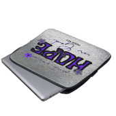 Je hoop in goddelijk metallisch Hoesje van de lapt Laptop Sleeve (Voorkant onderkant)