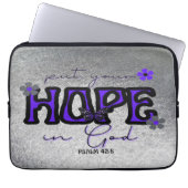 Je hoop in goddelijk metallisch Hoesje van de lapt Laptop Sleeve (Voorkant)