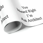 Je hoorde net dat ik een architect ben cadeaupapier (Rol Hoek)