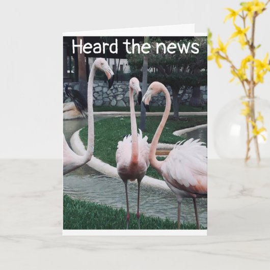 JE HOORT DAT JE DE "40ste" VERJAARDAG VIERT Kaart (Gele Bloem)