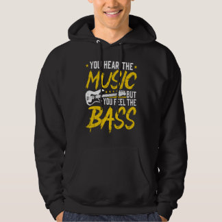 Je hoort de muziek, maar je voelt de bas Vintage B Hoodie